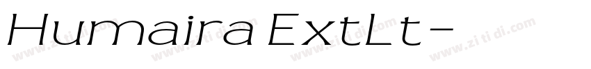 Humaira ExtLt字体转换